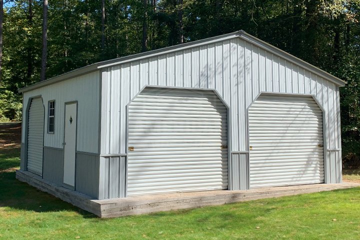 24x30x9 verticle roof metal garage