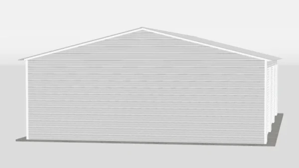 26x40x9 Vertical Roof Three Car Garage - Image 5
