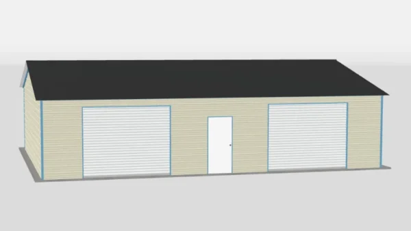 30x40x9 Side-Entry Metal Garage - Image 2