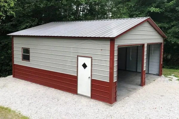 24x25x9 Double Bay Garage
