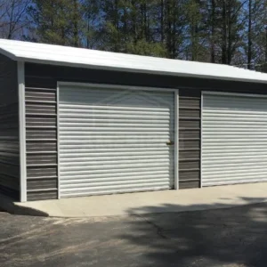 20x25x9 Side-Entry Metal Garage