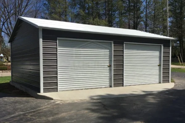 20x25x9 Side-Entry Metal Garage