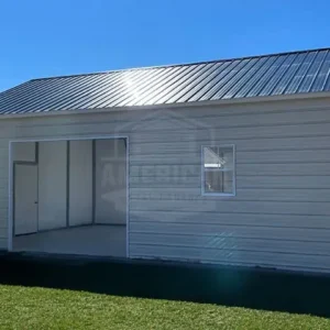 20x25x10 Side-Entry Vertical Roof Garage