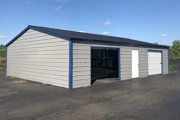 30x40x9 Side-Entry Metal Garage