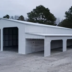 40x60x16 Metal Garage With Lean to