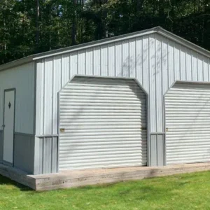 24x30x9 Verticle Roof Metal Garage