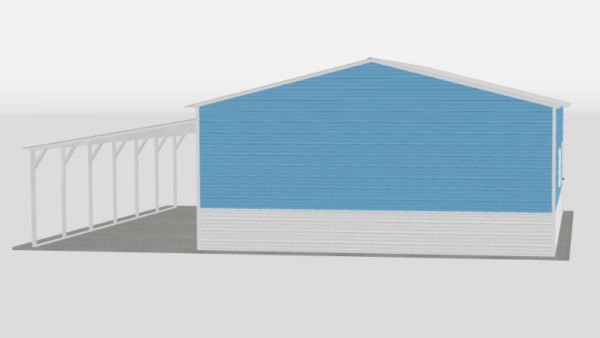 24x30x10_metal_garage_with_lean_to_back