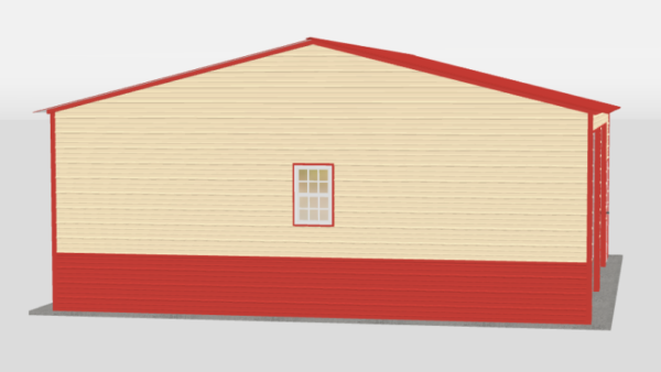 26x30x10_side_entry_metal_garage_back