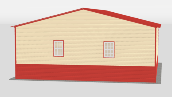 26x30x10_side_entry_metal_garage_front