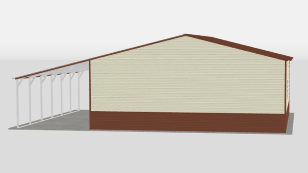 30x30x11_metal_garage_with_lean_to_back