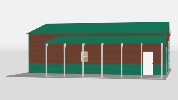 30x40x12_metal_garage_with_lean_to_left