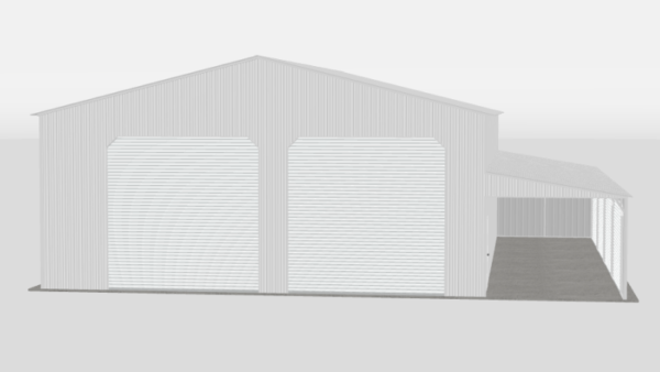 40x60x16_metal_garage_with_lean_to_front-3