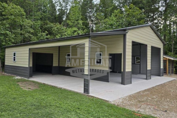 30x40x12 Garage with 12x40x9 Lean-To