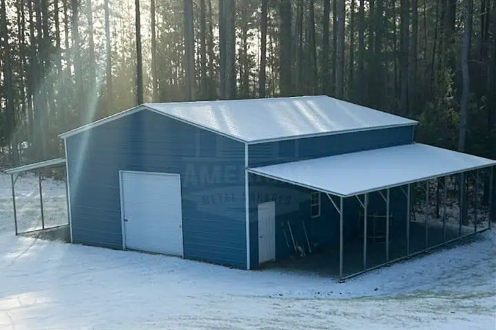30x40x14 Triple Wide Garages | Steel Garages