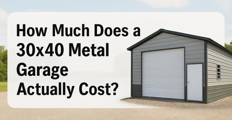 30x40 Metal Garage Cost Breakdown, What You Get, and How It Works