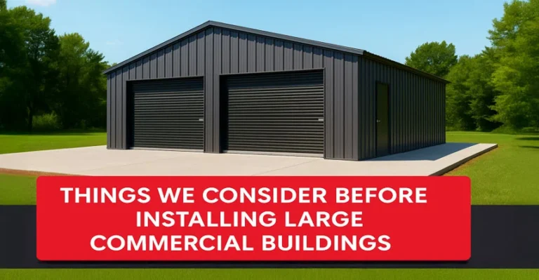 Things to consider before installing a commercial garage